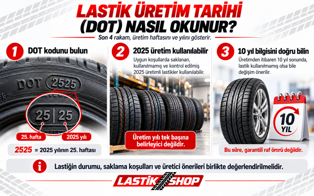 Lastik Üretim Tarihi (DOT) Nasıl Okunur?